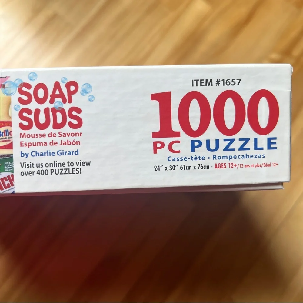 White Mountain Soap Suds 1000 Piece Puzzle - Picture 3 of 5